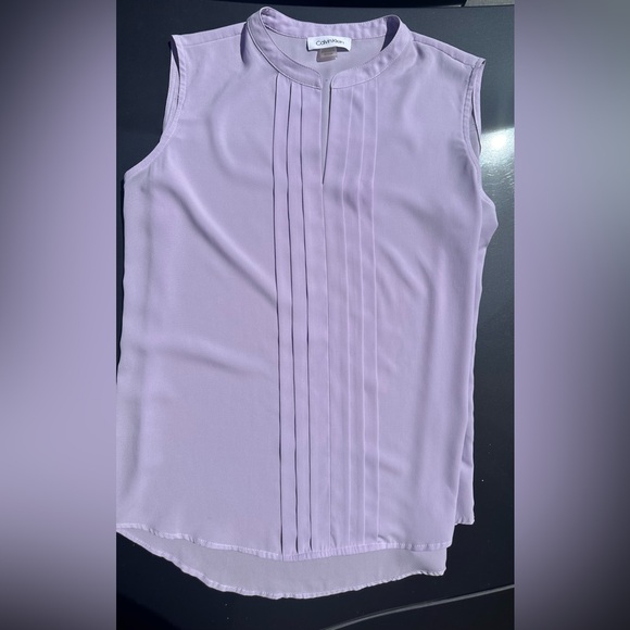 Calvin Klein Pleat-Front Blouse - Picture 4 of 5